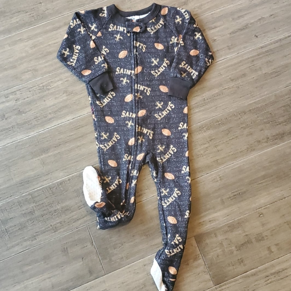 NFL Saints All-in-one sleeper, size 2T